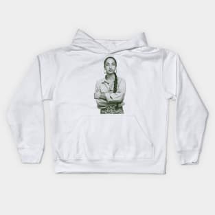 sade engraving Kids Hoodie